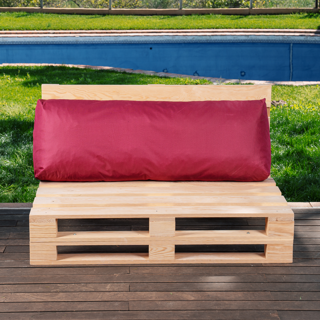 Cojín para palé desenfundable impermeable - Respaldo 120x40 cm