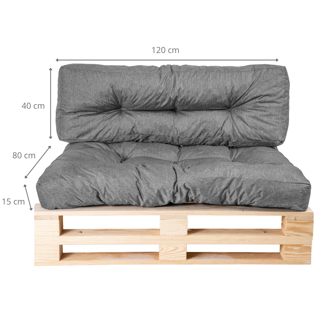 Juego de cojines para palé (asiento/respaldo)