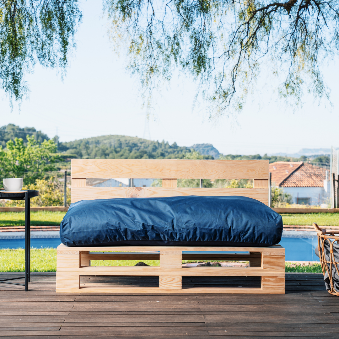 Cojín para palé desenfundable e impermeable - Asiento 120x80 cm