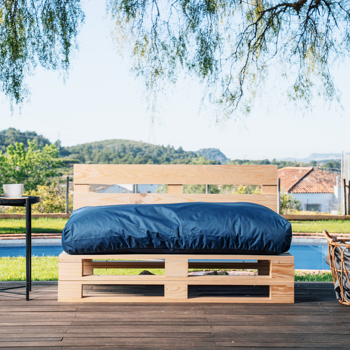 Cojín para palé desenfundable e impermeable - Asiento 120x80 cm
