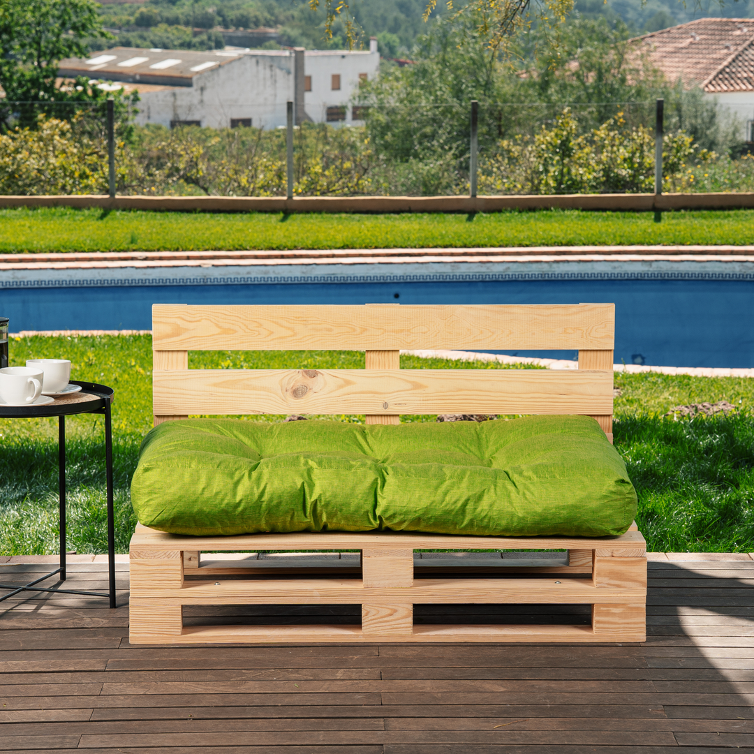 Cojín de asiento para palé individual - 120x80x15 cm