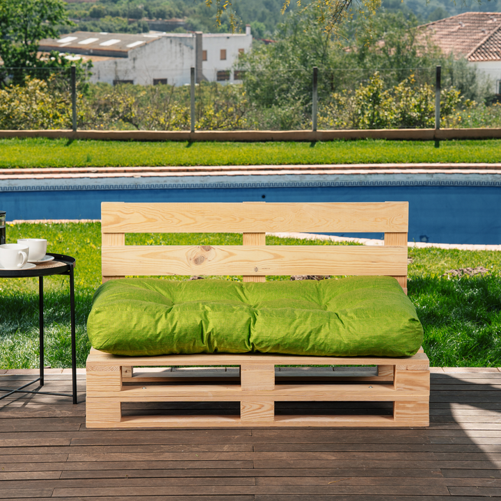 Cojín de asiento para palé individual - 120x80x15 cm