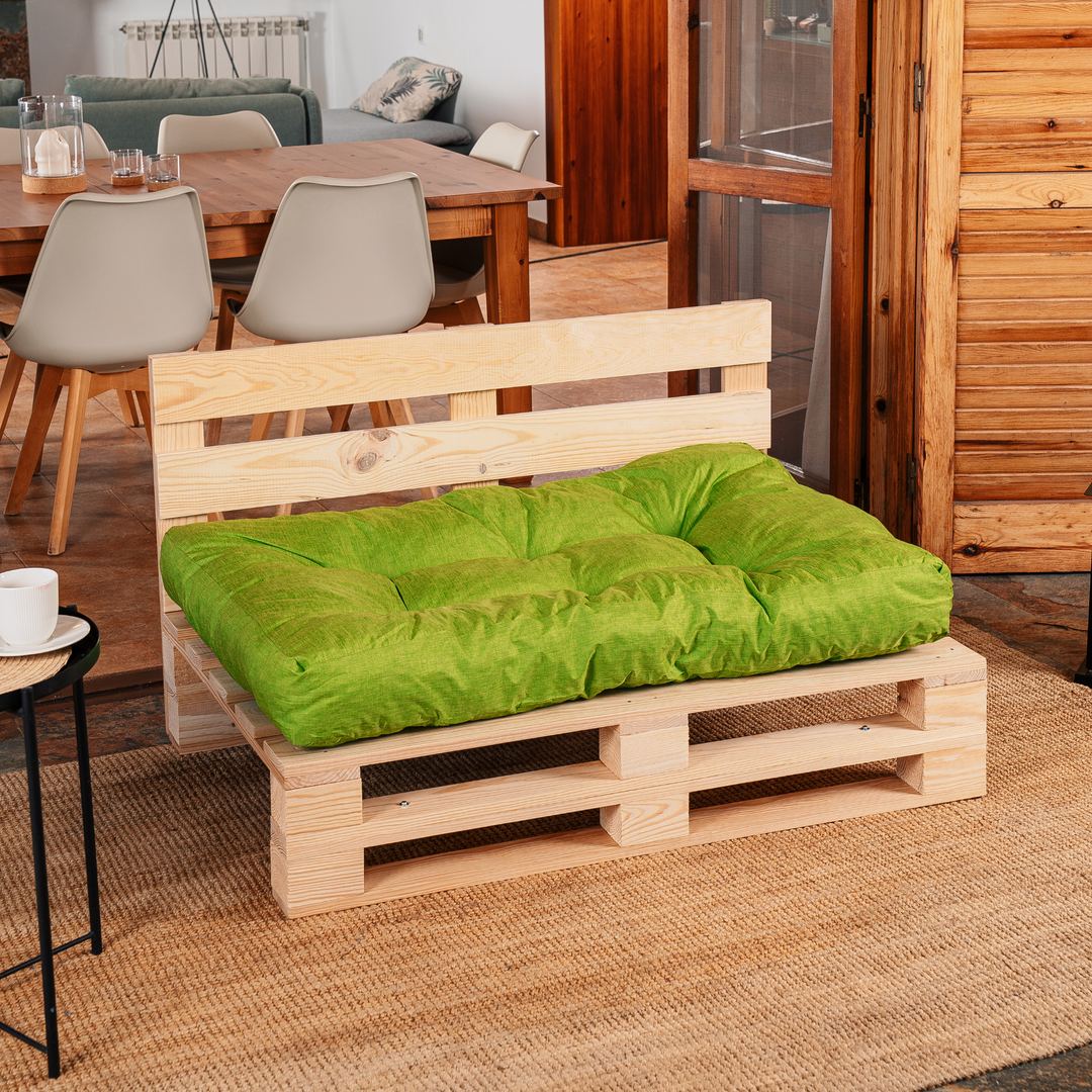 Cojín de asiento para palé individual - 120x80x15 cm