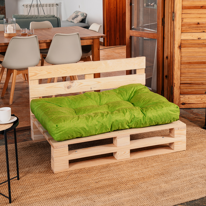 Cojín de asiento para palé individual - 120x80x15 cm
