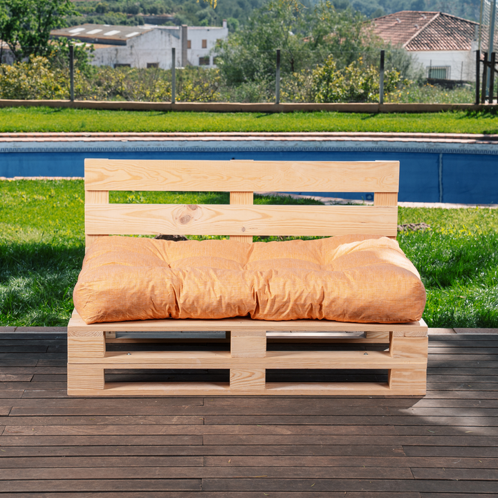 Cojín de asiento para palé individual - 120x80x15 cm