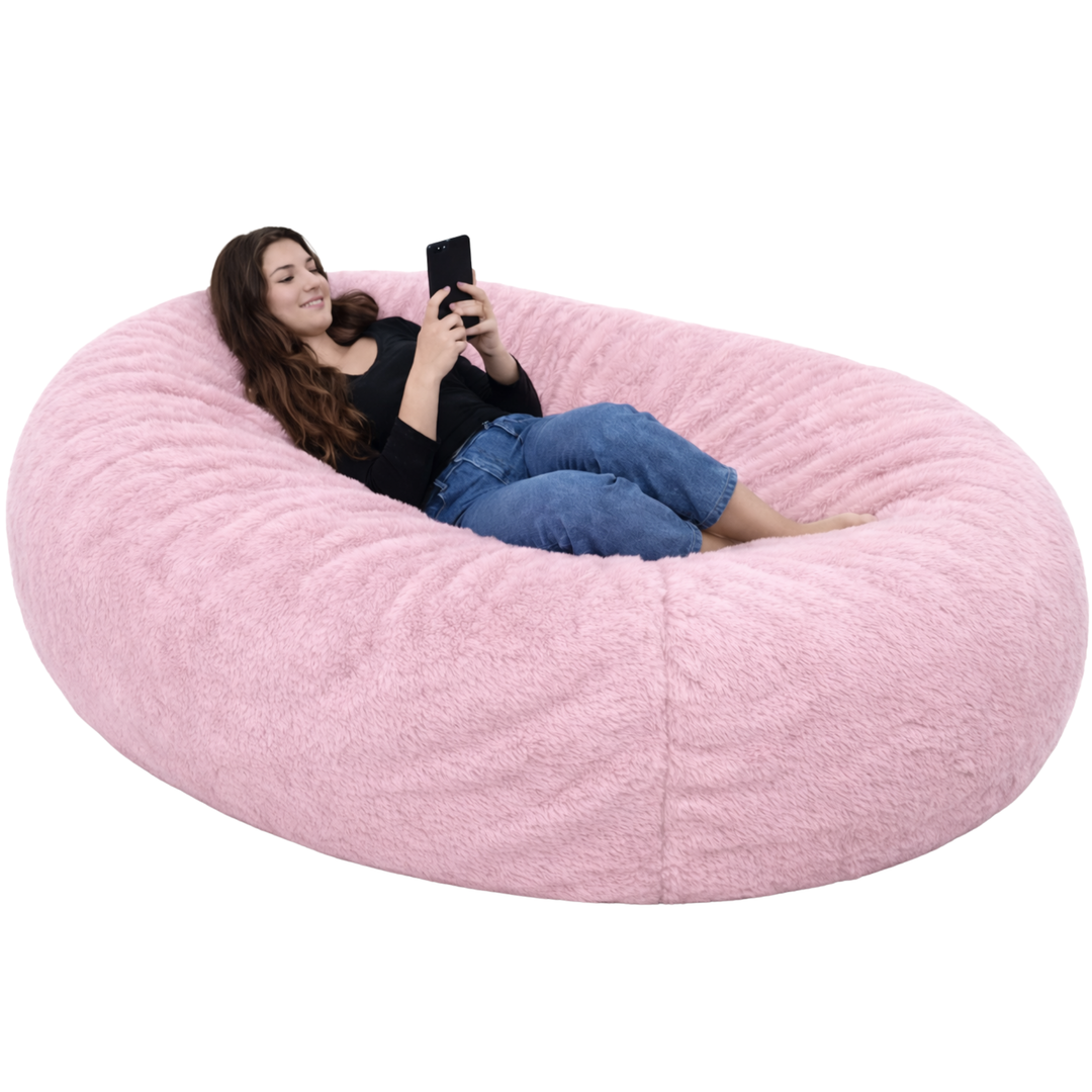 Puf Gigante Largo desenfundable - Piel - 160 cm