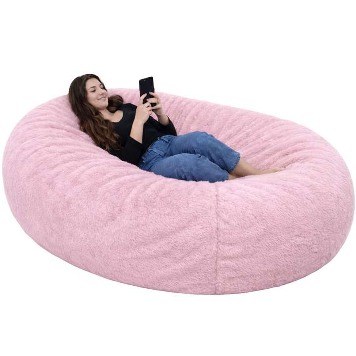 Puf Gigante Largo desenfundable - Piel - 160 cm