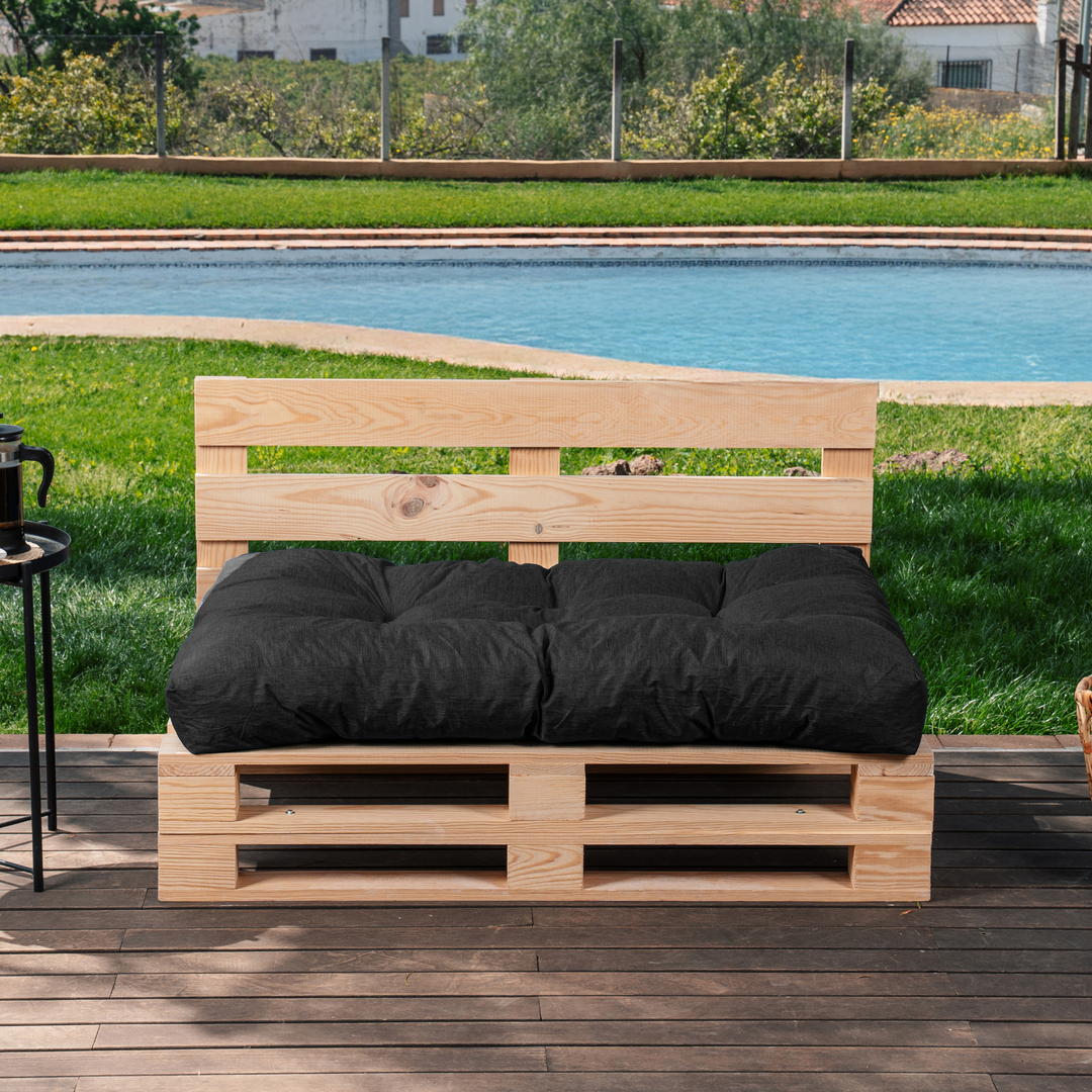 Cojín de asiento para palé individual - 120x80x15 cm