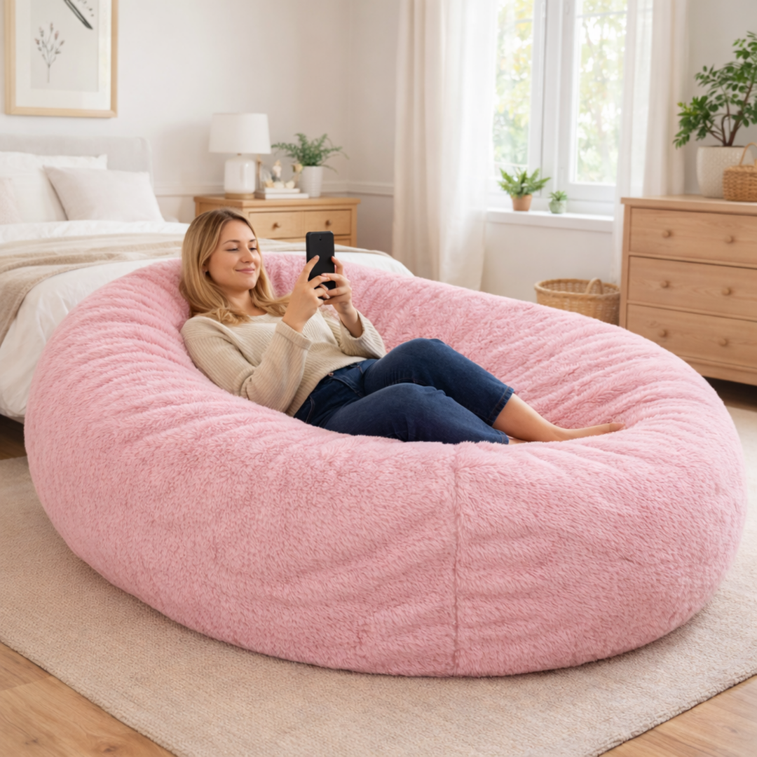 Puf Gigante Largo desenfundable - Piel - 160 cm