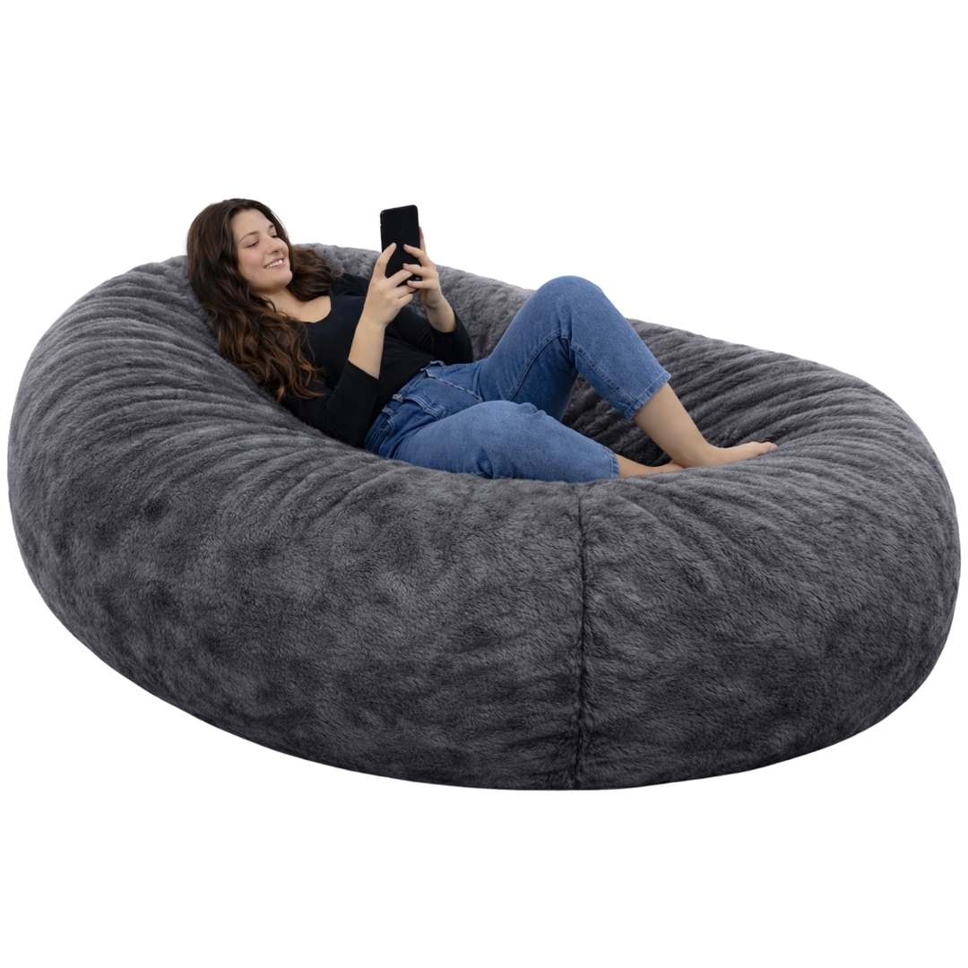 Puf Gigante Largo desenfundable - Piel - 160 cm