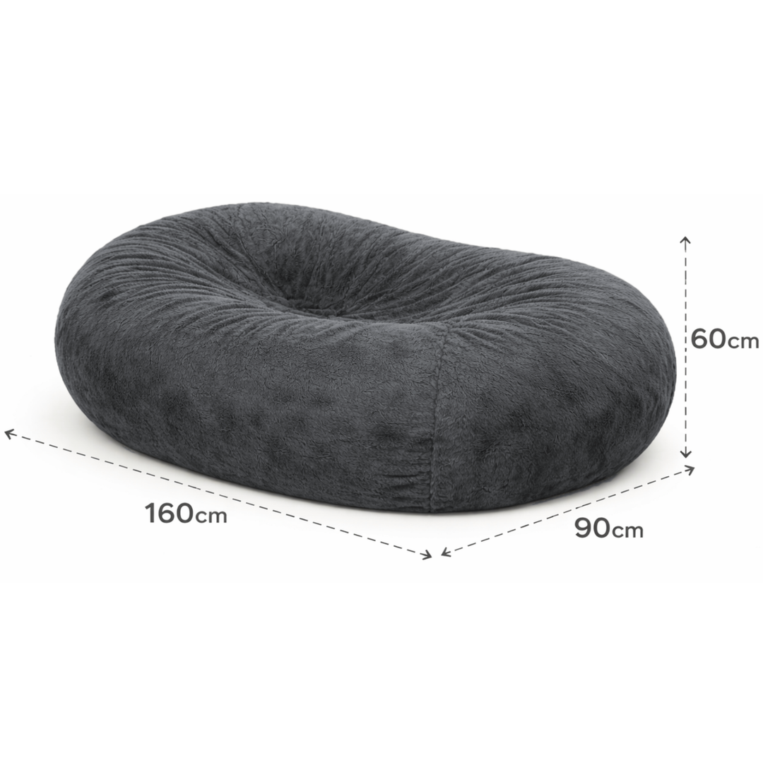 Puf Gigante Largo desenfundable - Piel - 160 cm