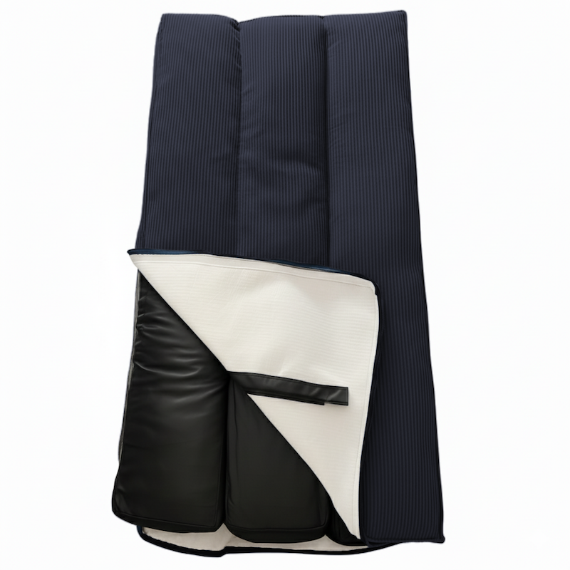 Futon déhoussable bleu foncé