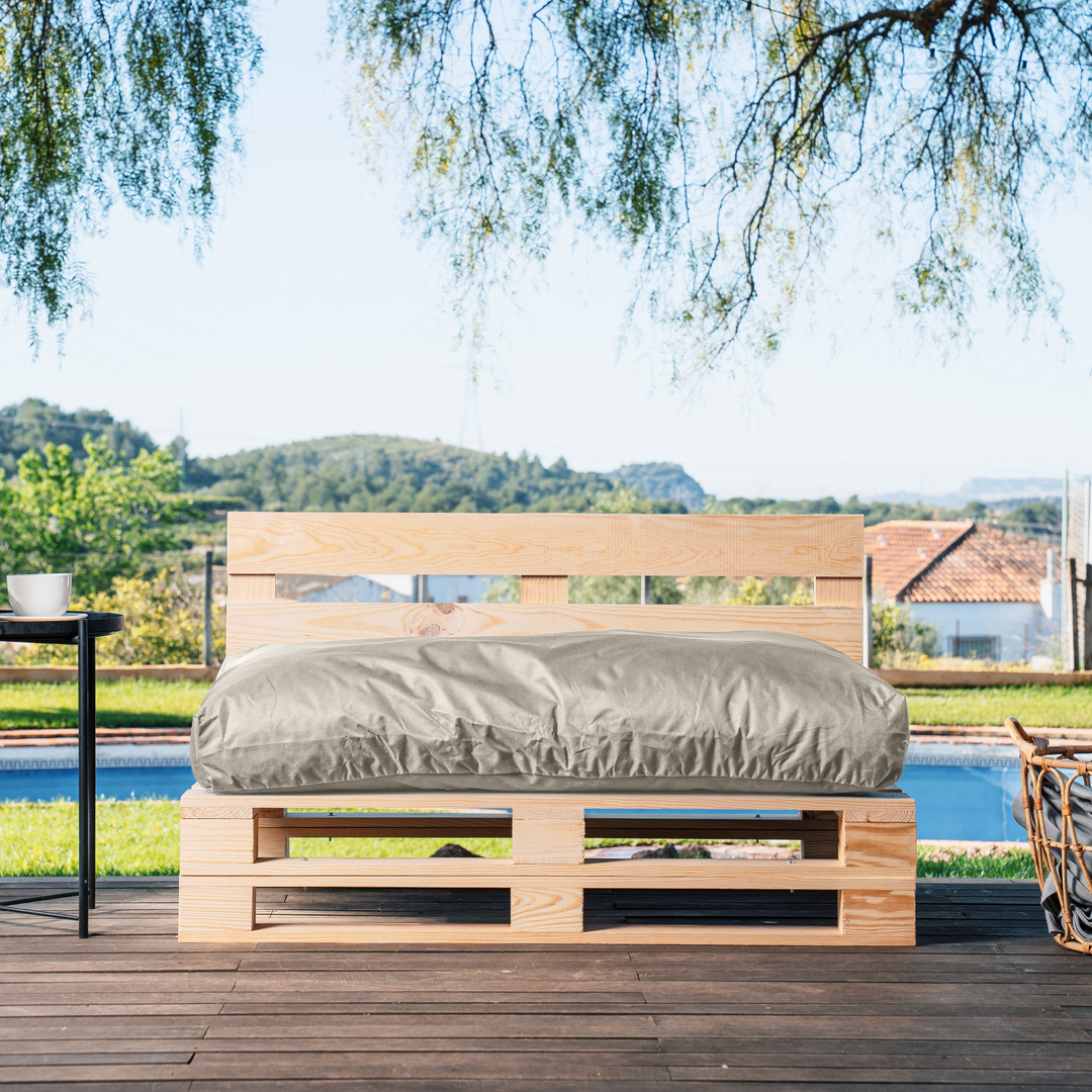 Cojín para palé desenfundable e impermeable - Asiento 120x80 cm