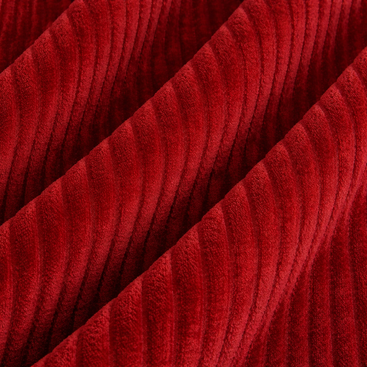 Reposapiés Desenfundable de Terciopelo Acanalado - 50 X 30 Cm