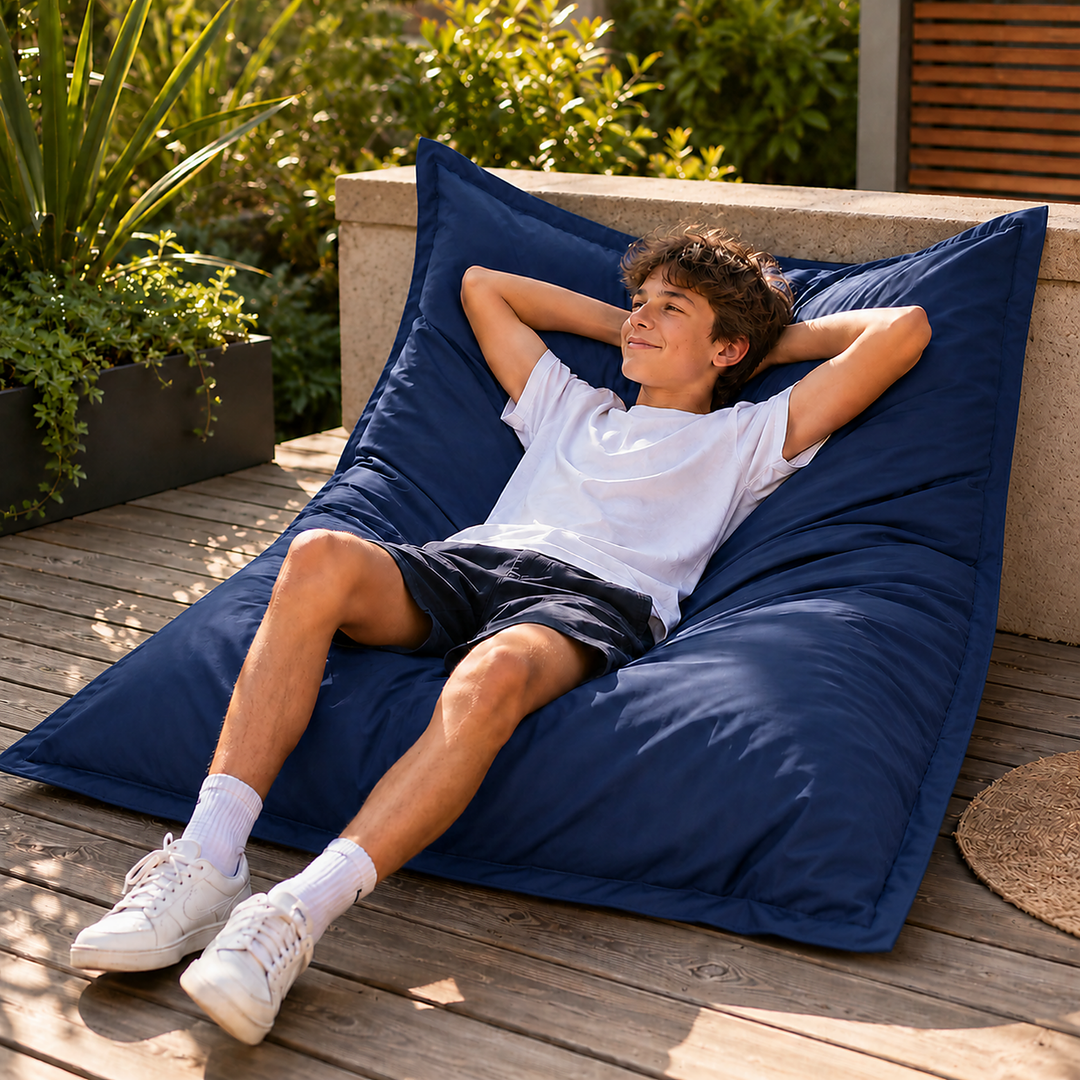 Puf exterior impermeable desenfundable anti-UV - 120x160 cm