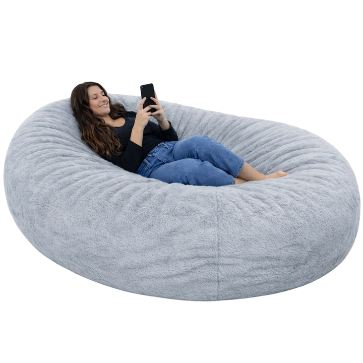 Puf Gigante Largo desenfundable - Piel - 160 cm