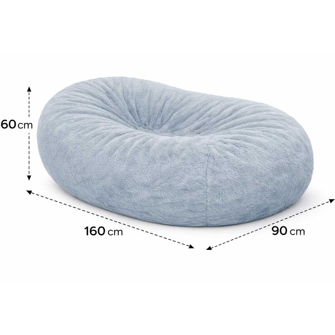 Puf Gigante Largo desenfundable - Piel - 160 cm