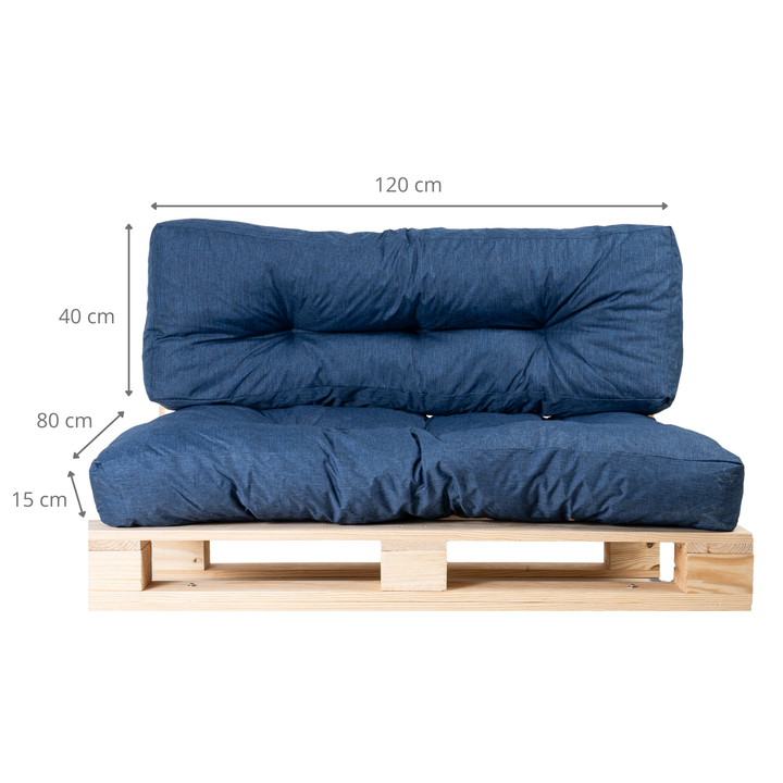 Juego de cojines para palé (asiento/respaldo)