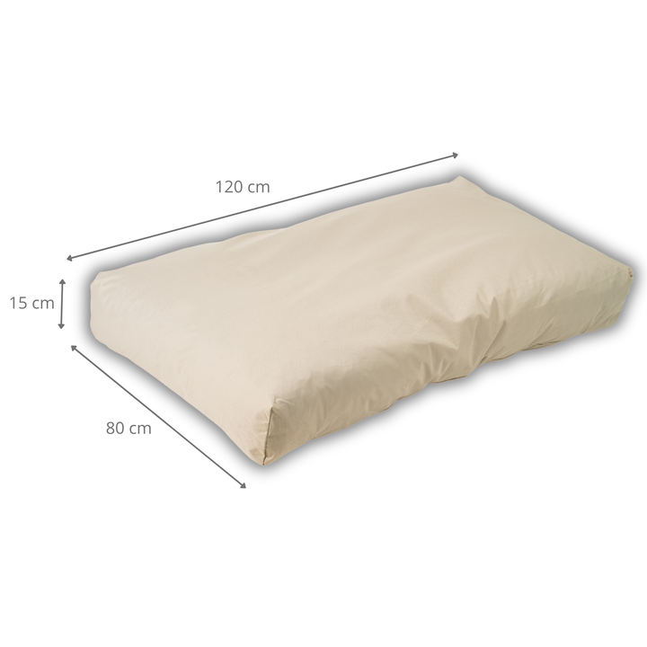 Cojín para palé desenfundable e impermeable - Asiento 120x80 cm