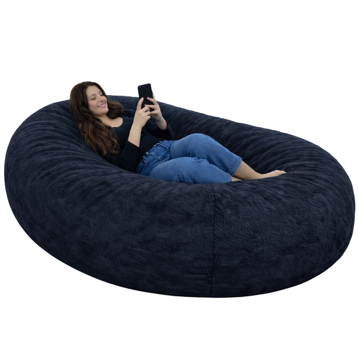 Puf Gigante Largo desenfundable - Piel - 160 cm