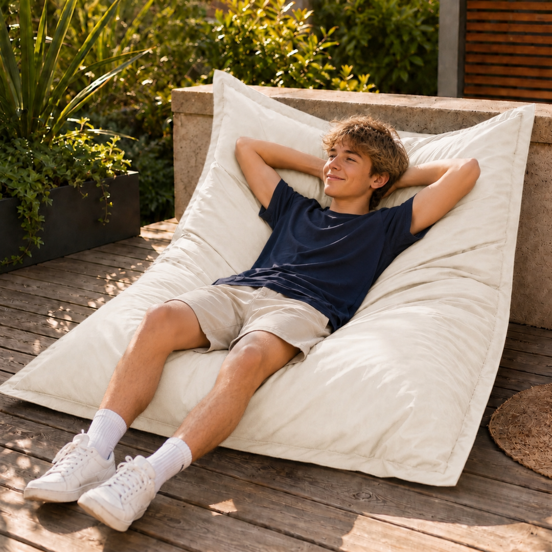 Puf exterior impermeable desenfundable anti-UV - 120x160 cm