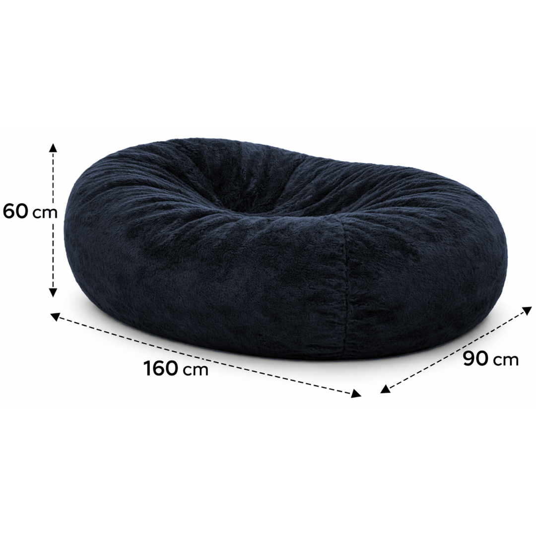 Puf Gigante Largo desenfundable - Piel - 160 cm