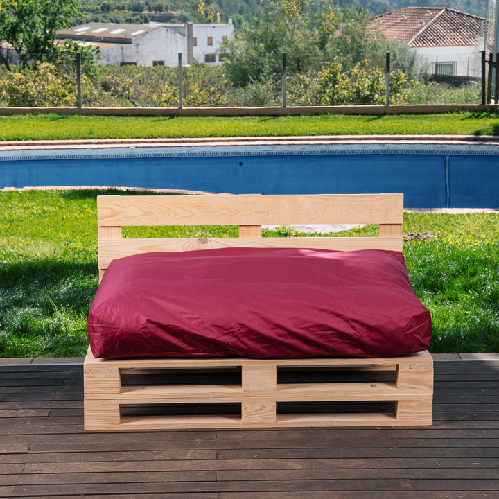 Cojín para palé desenfundable e impermeable - Asiento 120x80 cm