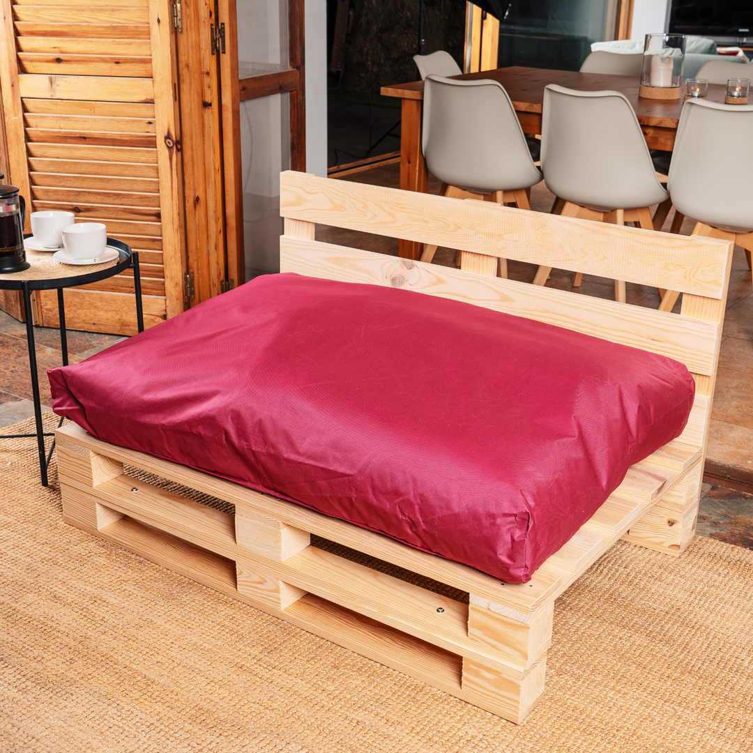 Cojín para palé desenfundable e impermeable - Asiento 120x80 cm