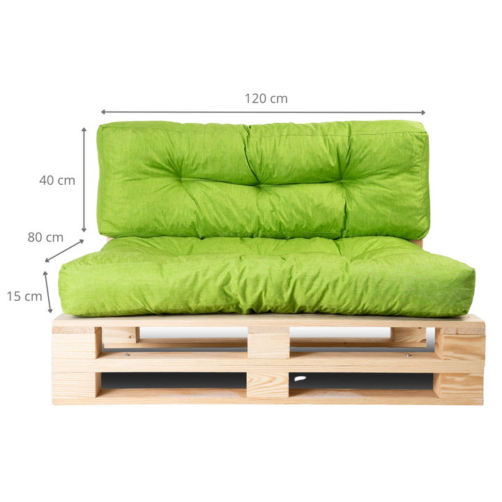 Juego de cojines para palé (asiento/respaldo)