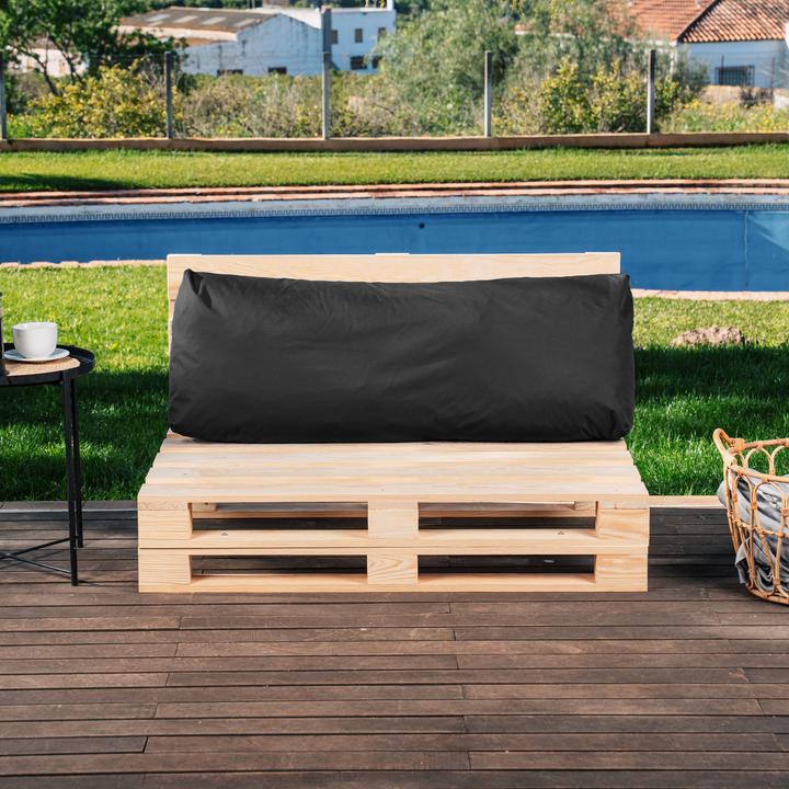 Cojín para palé desenfundable impermeable - Respaldo 120x40 cm