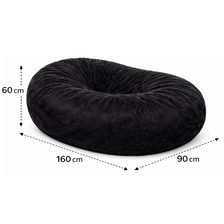 Puf Gigante Largo desenfundable - Piel - 160 cm