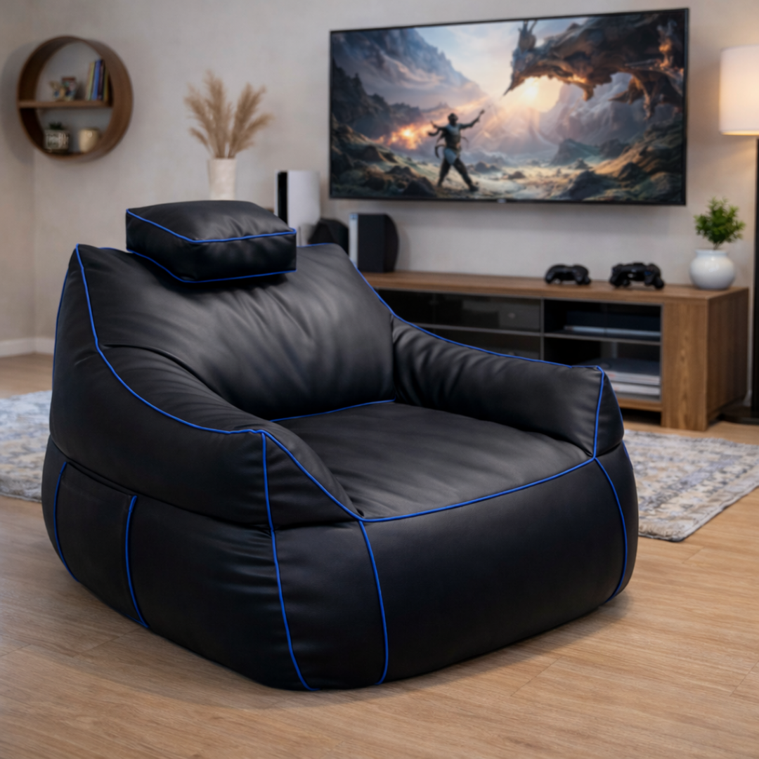 Puf gaming de piel sintética - 100x110 cm