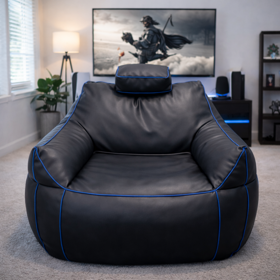 Puf gaming de piel sintética - 100x110 cm