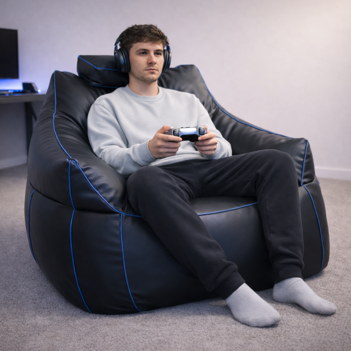 Puf gaming de piel sintética - 100x110 cm