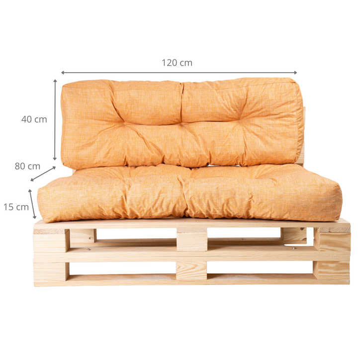 Juego de cojines para palé (asiento/respaldo)