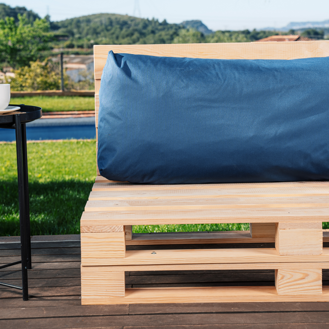 Cojín para palé desenfundable impermeable - Respaldo 120x40 cm