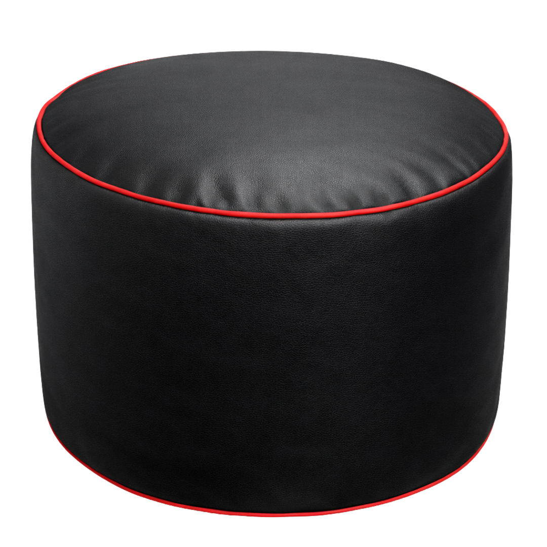 Puf gaming de piel sintética - 100x110 cm + Reposapiés