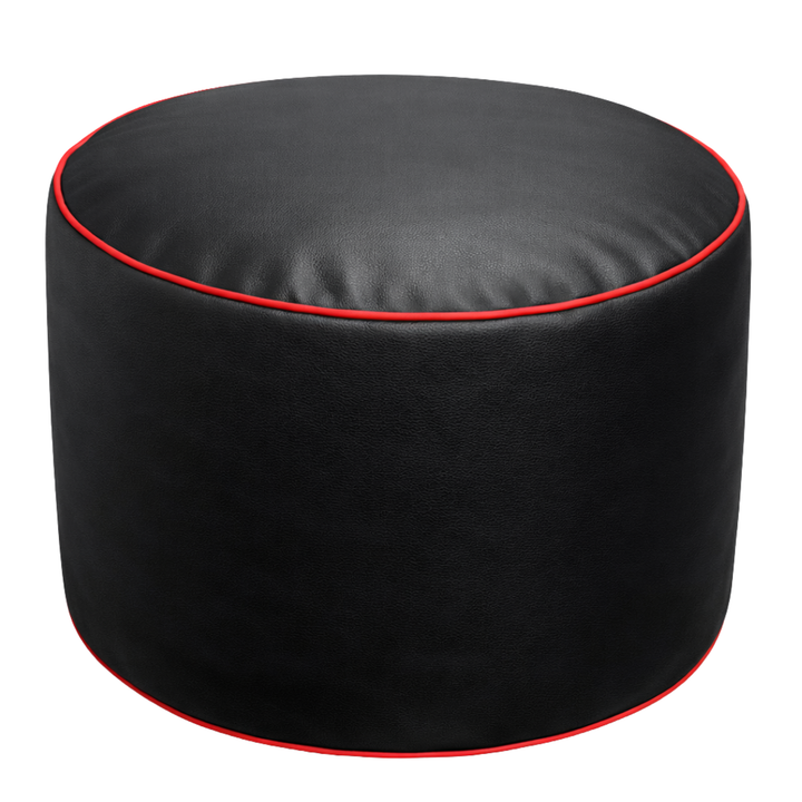 Puf gaming de piel sintética - 100x110 cm + Reposapiés