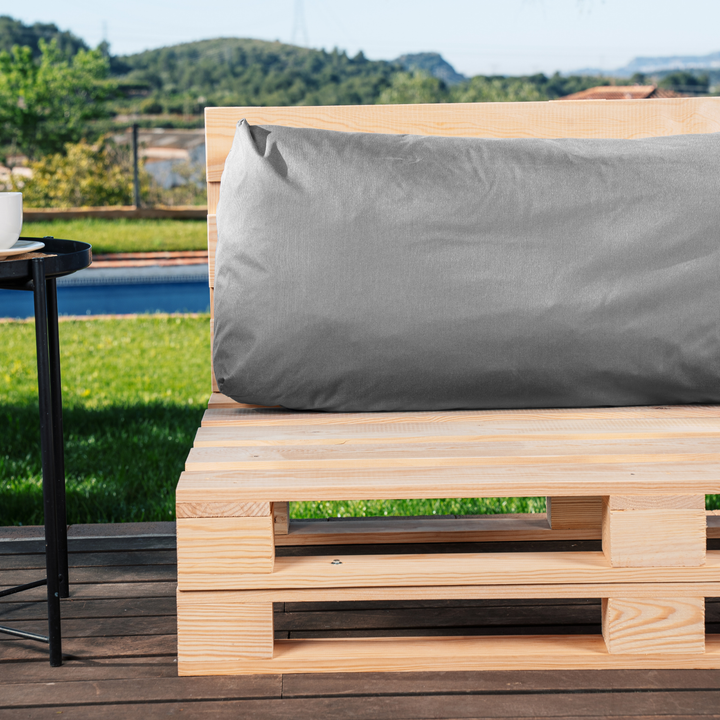 Cojín para palé desenfundable impermeable - Respaldo 120x40 cm