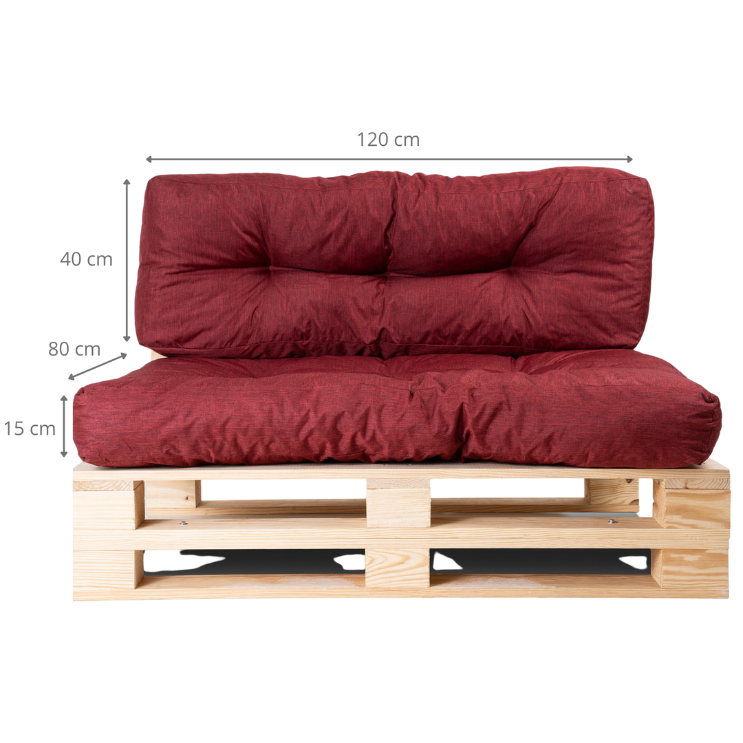 Juego de cojines para palé (asiento/respaldo)