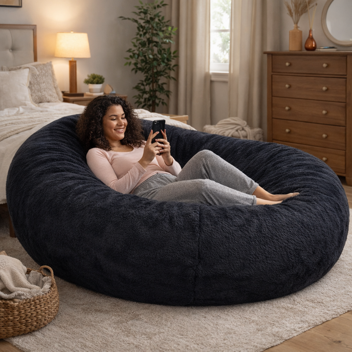 Puf Gigante Largo desenfundable - Piel - 160 cm