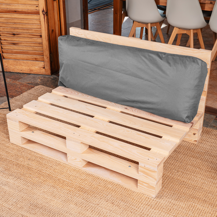 Cojín para palé desenfundable impermeable - Respaldo 120x40 cm