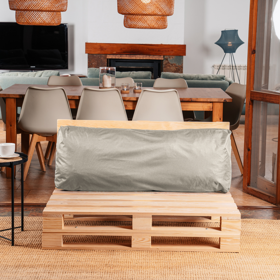 Cojín para palé desenfundable impermeable - Respaldo 120x40 cm