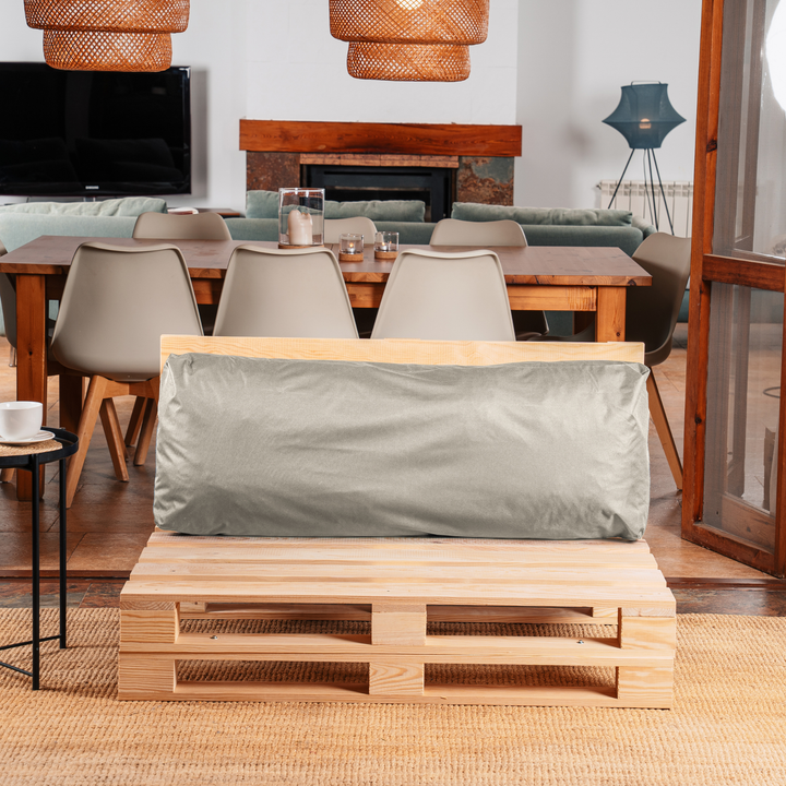 Cojín para palé desenfundable impermeable - Respaldo 120x40 cm