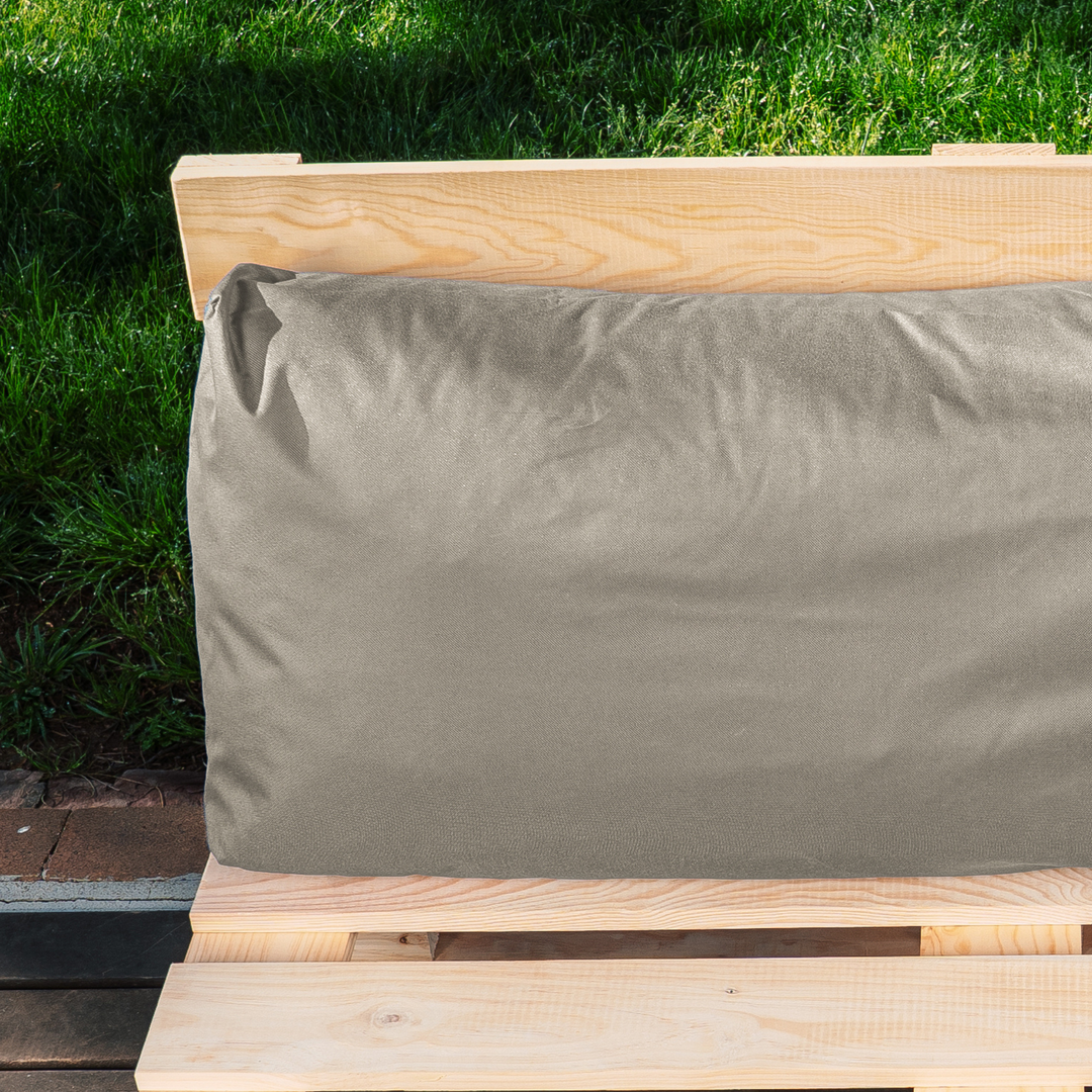 Cojín para palé desenfundable impermeable - Respaldo 120x40 cm