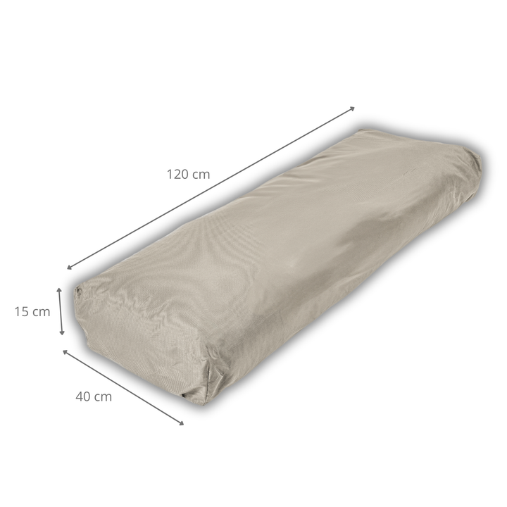 Cojín para palé desenfundable impermeable - Respaldo 120x40 cm