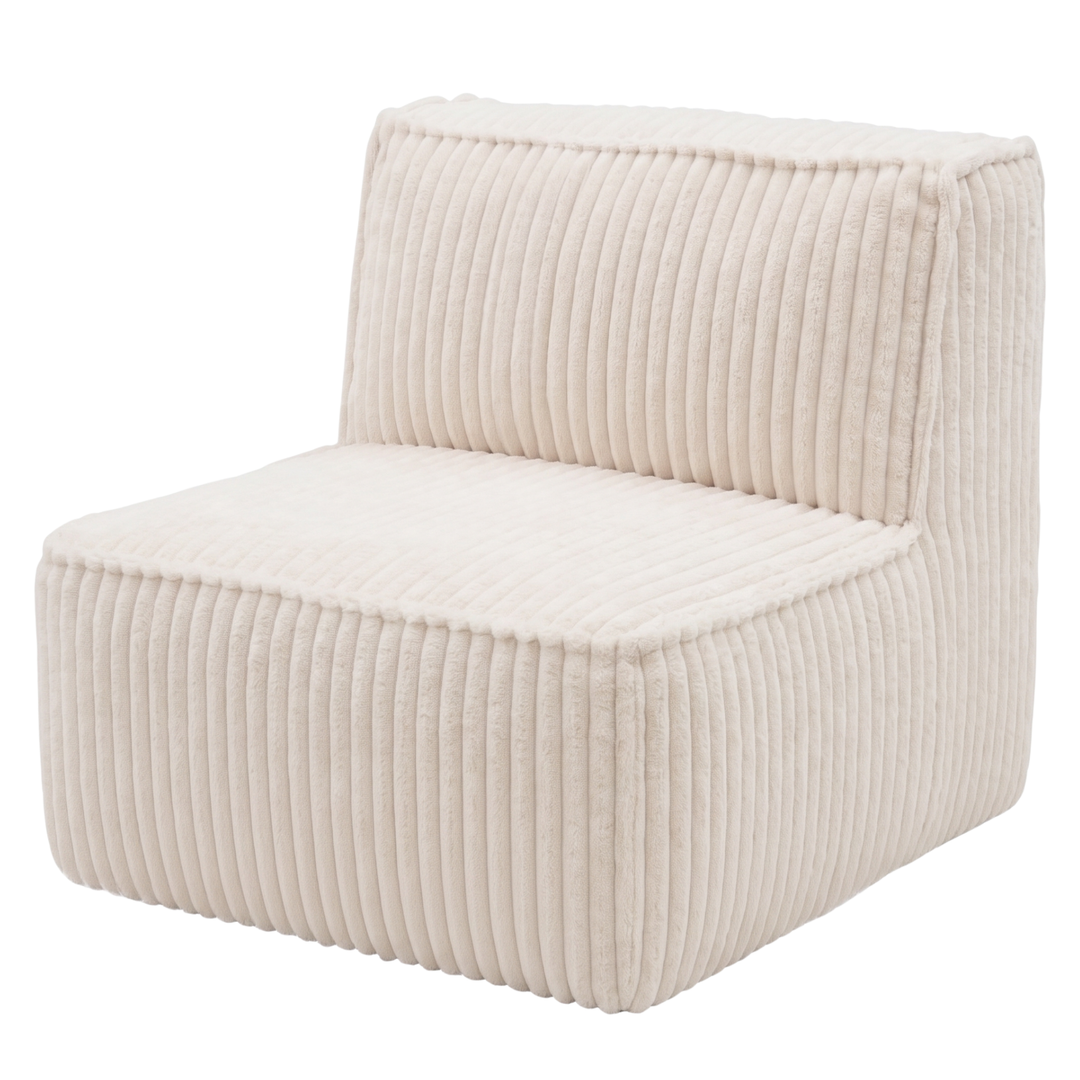 Módulo central desenfundable - Para sofá modular - Terciopelo acanalado - 90x82 cm