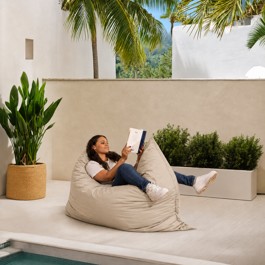Puf para Exterior Impermeable Desenfundable Anti-UV - 140x180 cm