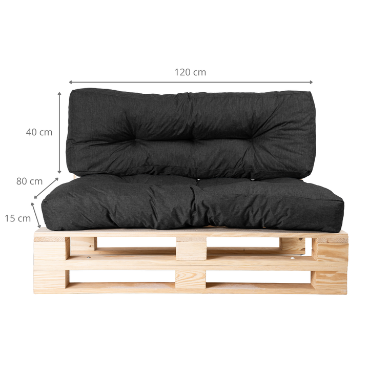 Juego de cojines para palé (asiento/respaldo)