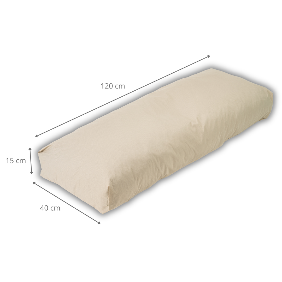 Cojín para palé desenfundable impermeable - Respaldo 120x40 cm